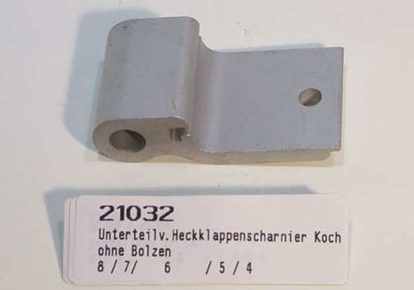 Heckklappenscharnierunterteil f�r KOCH Anh�nger