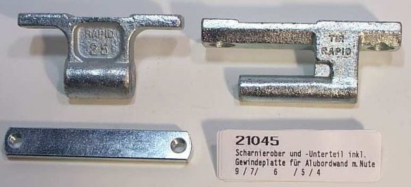 Aluminiumbordwandbefestigungs-Set f�r 25/30mm Bordwand