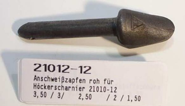 Anschweisszapfen unverzinkt f�r 12mm Scharnierauge