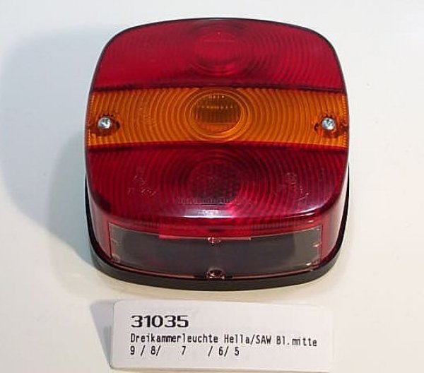 Dreikammerleuchte Hella/SAW Blinker mittig