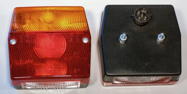 Dreikammerleuchte Asp�ck Minipoint rechts m. Bajonett und KZL