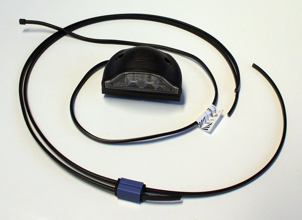 LED Kennzeichenleuchte gro� mit 0,75m DC-Kabel