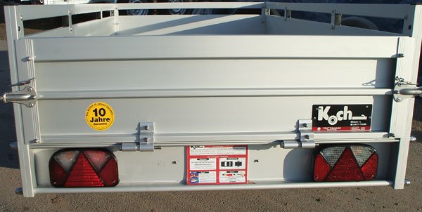 Heckklappe f�r Koch-Anh�nger 200cm Kastenbreite