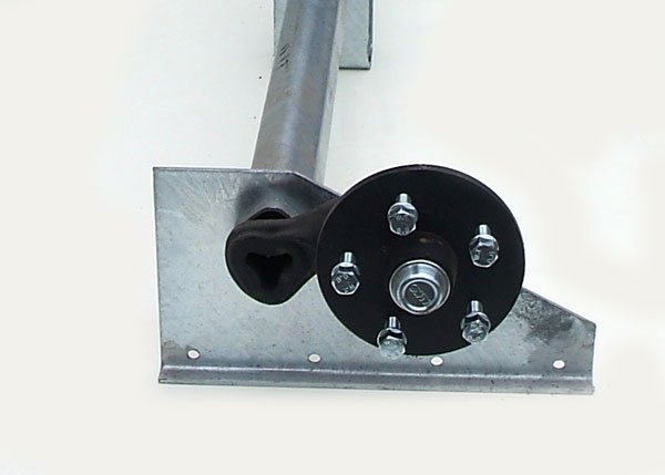 Achse,  Alko passend f�r Koch U6, U7 , 750kg, f�r 70Zugrohr