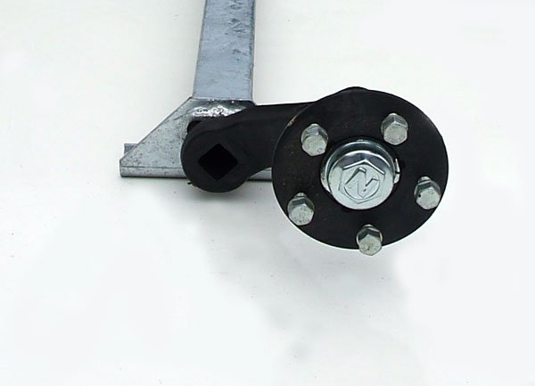Achse ungebremst, Laufachse Nieper 750kg,160cm Auflage, 5Loch