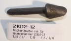 Anschweisszapfen unverzinkt f�r 12mm Scharnierauge