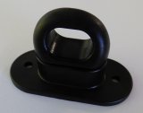 Drehverschlu fr Ovalse 42x22mm, Kunststoff schwarz
