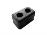 Rammgummi, Gummipuffer, Rampenpuffer 50x30x28mm mit Zweilochbefestigung