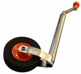 Sttzrad  Rohr 48mm Premiumausfhrung von Kartt mit Metallfelge orange, ohne Klemmschelle
