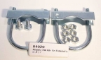 Anbausatz (70er) für Stützrad-Klemmschellen an runde Zugrohre mit 70mm Durchmesser