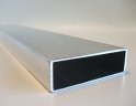 Alu Rechteckrohr mit Radius  110x30, Meterware