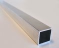 Aluquadratrohr mit Radius 30x30mm, Meterware